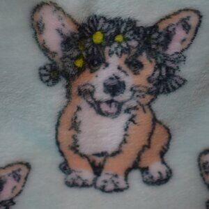 Oeko-Tex Corgi Dog Oversized Fleese Throw Blanket 50 x 70